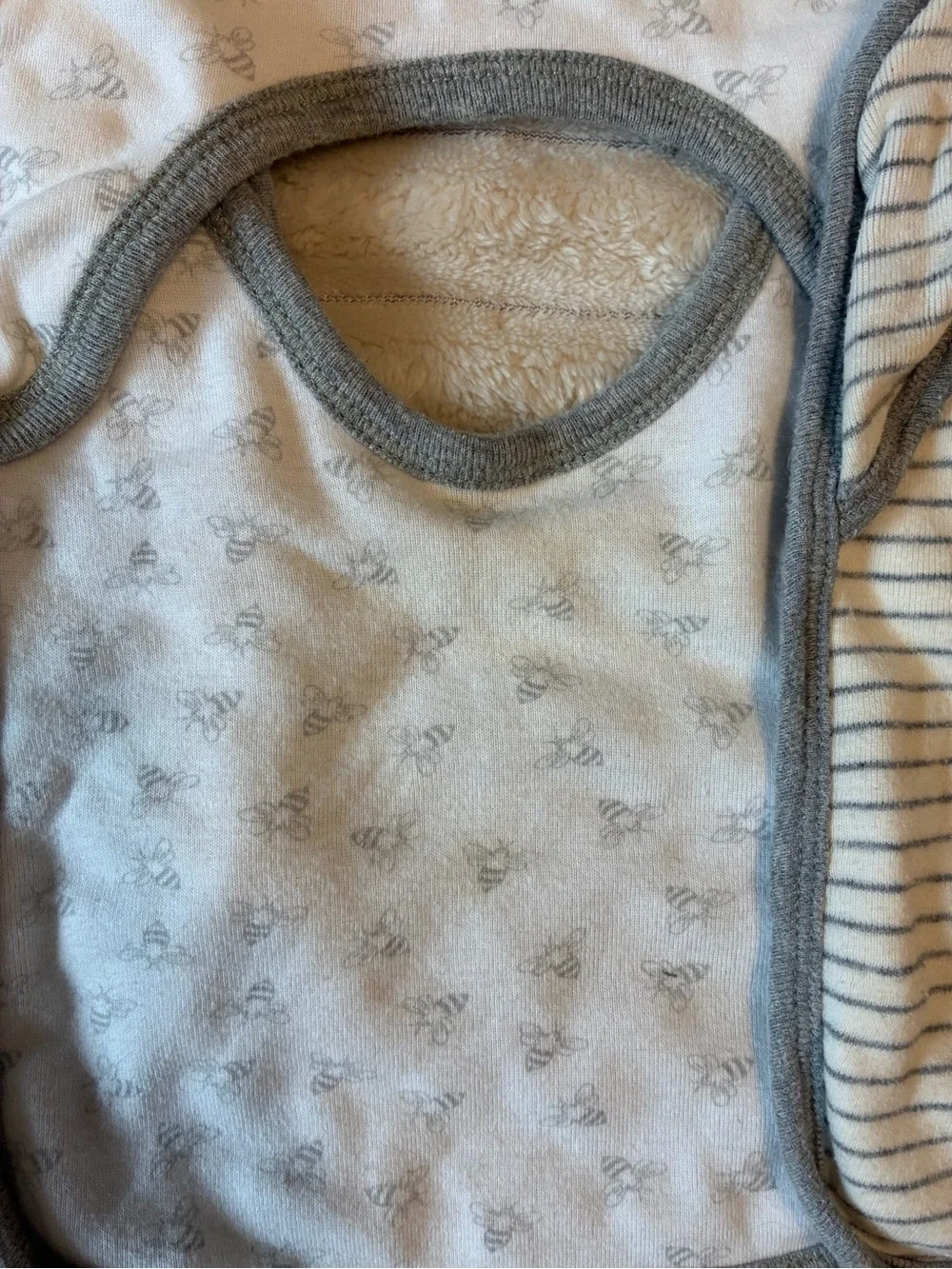 🤍 Gray & White Baby Bib + Burp Cloth Bundle — 9 Pieces 🧸